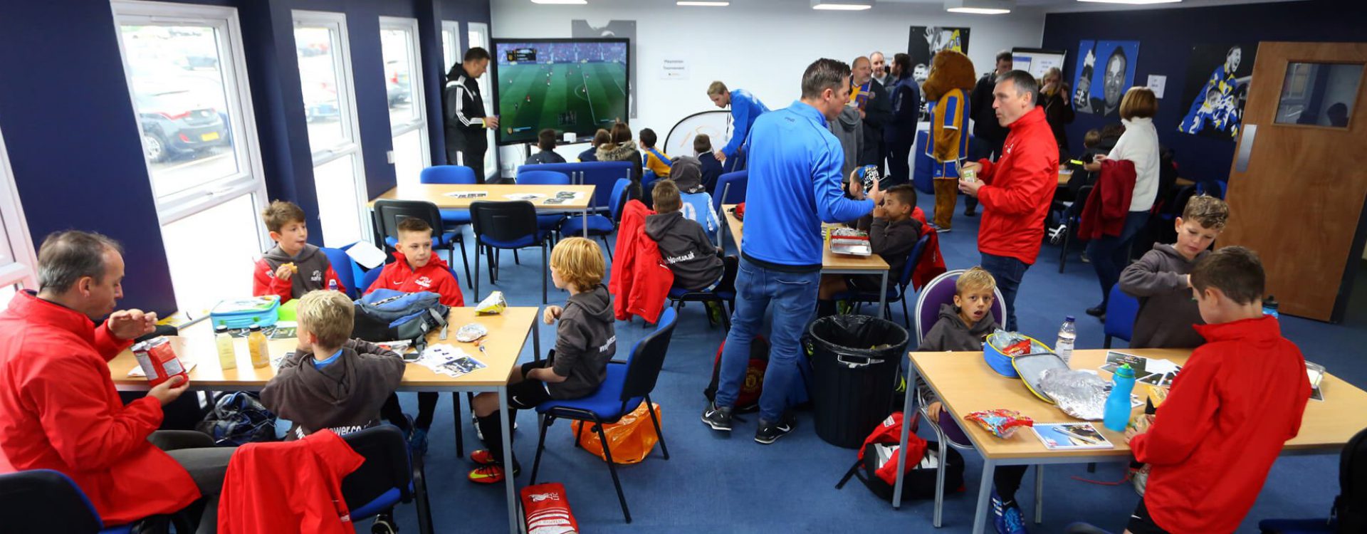 Community hub in action during matchday