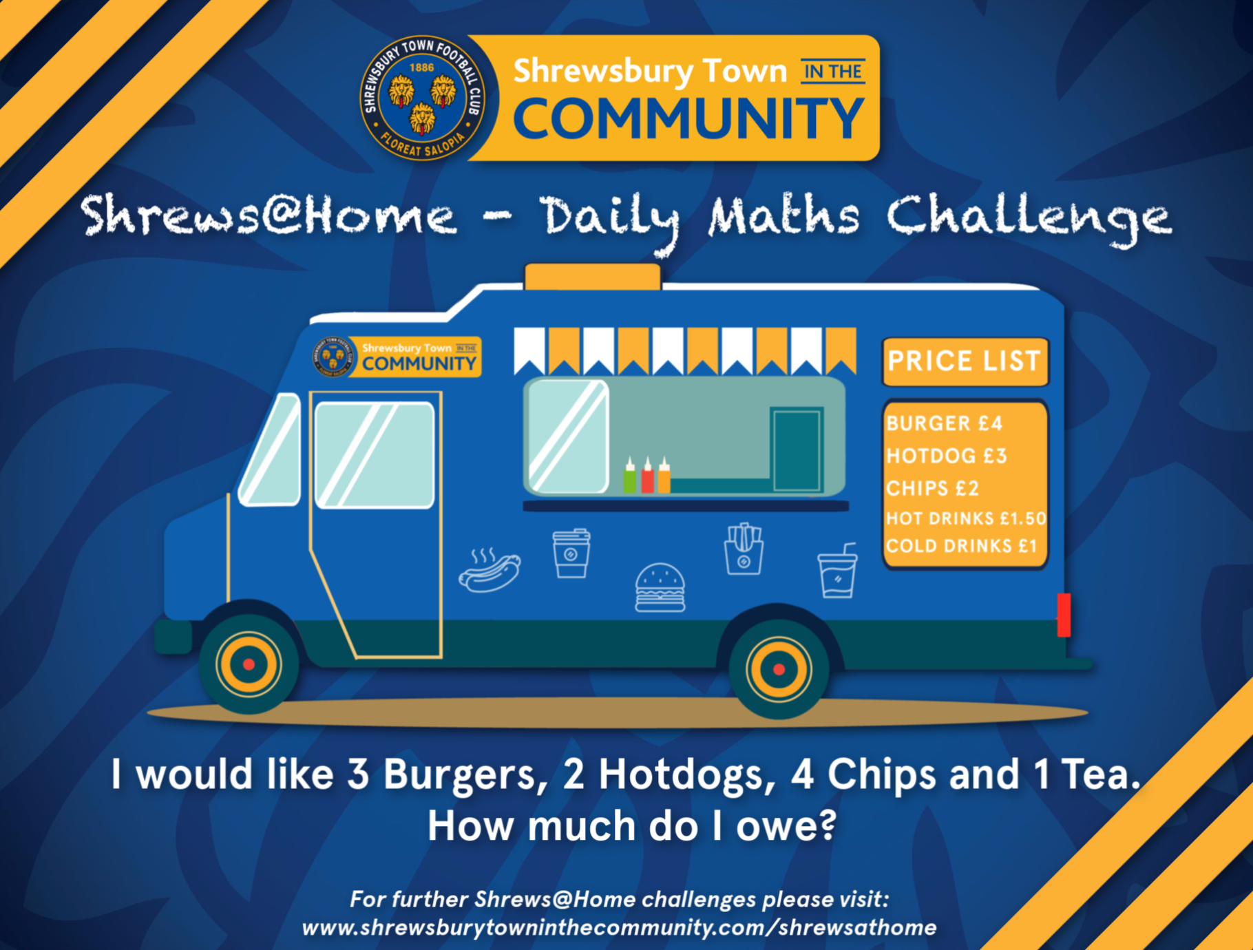 maths-challenge-food-truck-shrewsbury-town-foundation